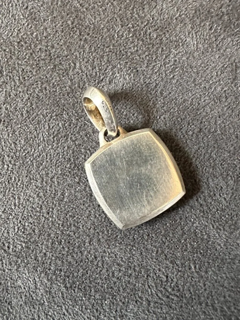David Yurman Armory Amulet Pendant w/ Pavé Black Diamonds & Sterling Silver RARE